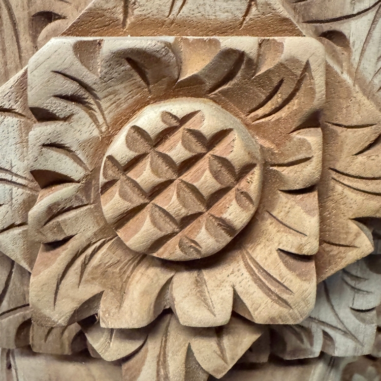 Carved Teak Wood Door GEBYOK