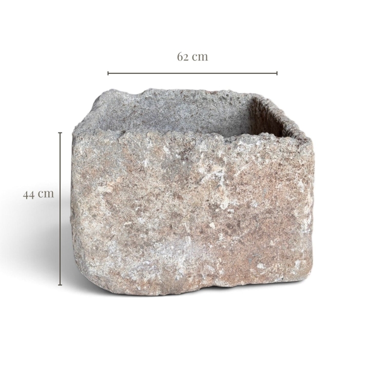 Square Limestone Planter ATENAS