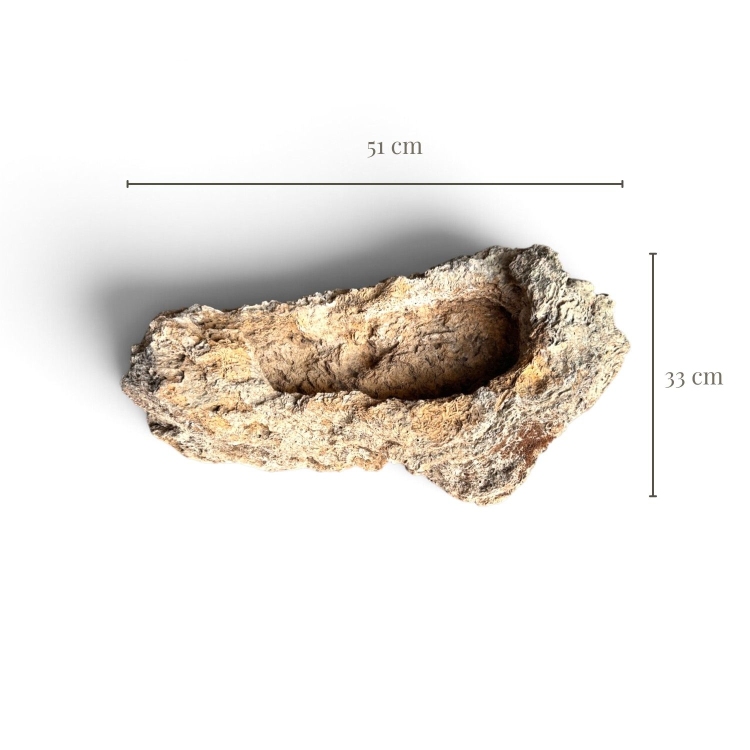 Maceta de Piedra Caliza Natural para Bonsái MOLDAVA