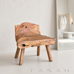 Rustic Seat in Teak CLERMONT