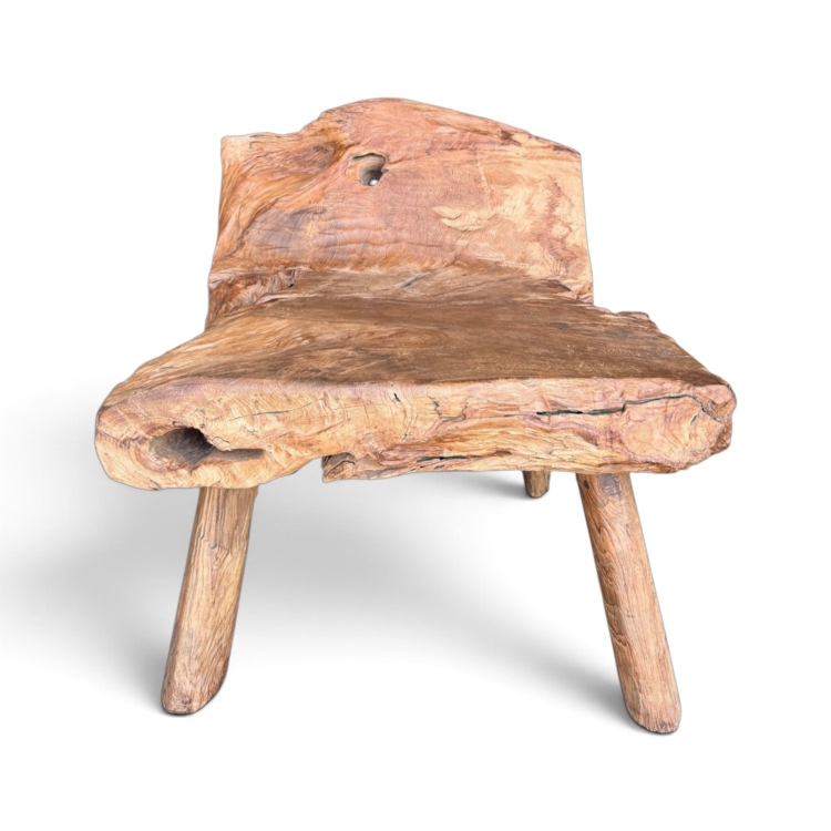 Asiento Rústico en Madera de Teca CLERMONT
