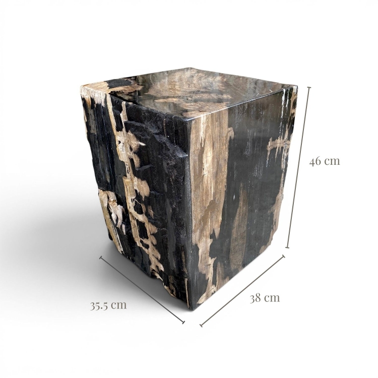 Asiento Negro de Madera Petrificada NERO