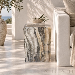 Taburete Decorativo de Ónix LIUBLIANA