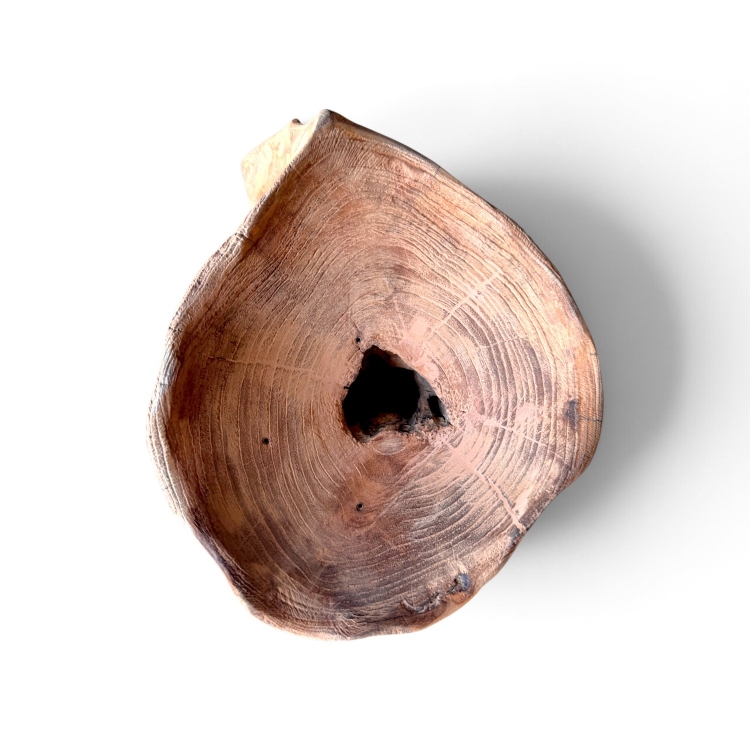 Jarron Decorativo de Madera de Teca LUMA