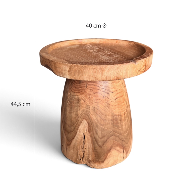 Mesa Auxiliar de Teca CHELSEA