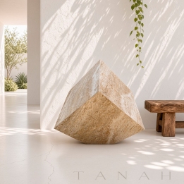 Cubo de Piedra de Onix Travertino LISBOA