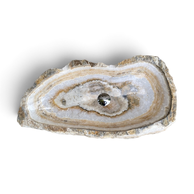 White Natural Stone Sink SALENTO