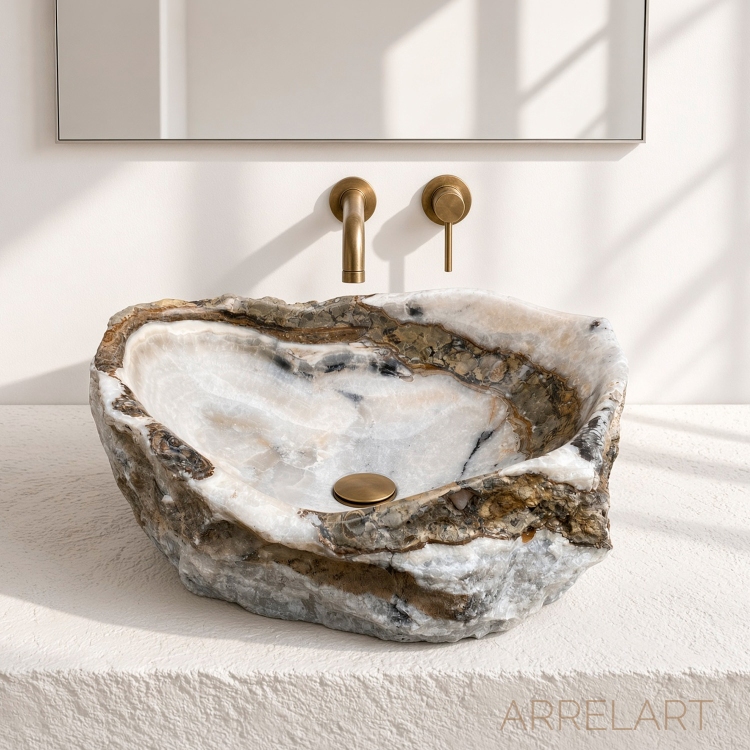 Handcrafted Stone Sink MARATEA