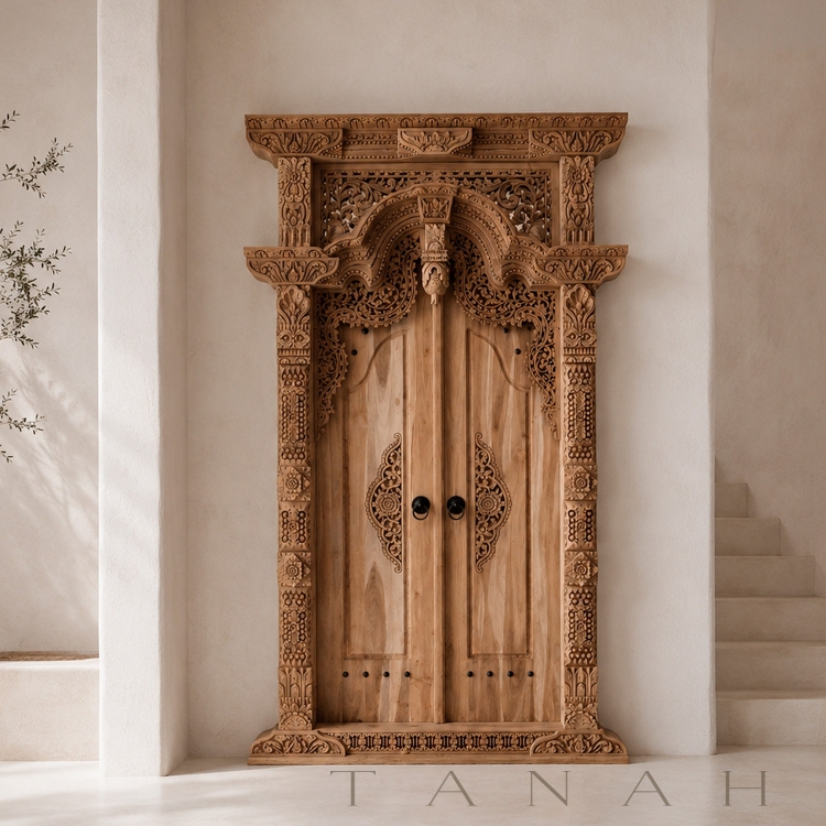 Puerta GEBYOK de Madera de Teca