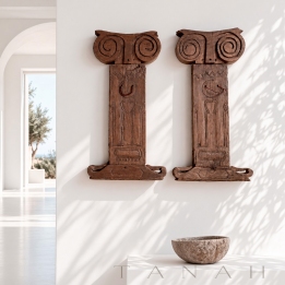 Carved Teak Wall Decor CANEA