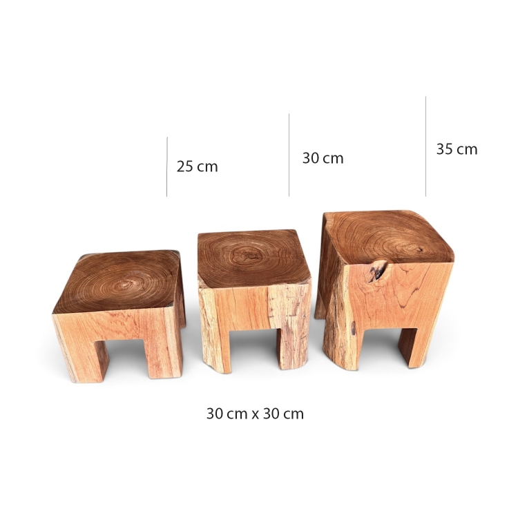 Juego de Mesas de Madera PADUA