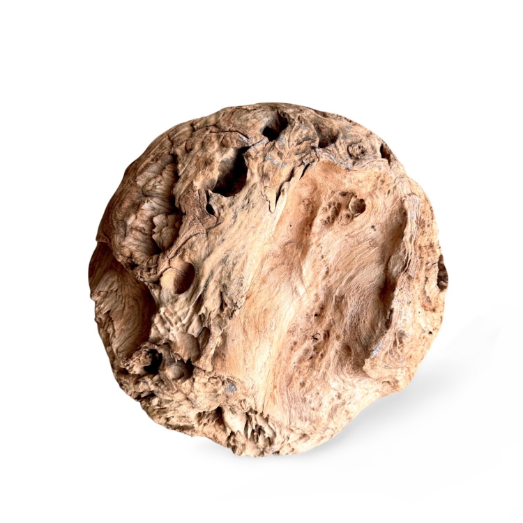 Bola Escultorica de Madera de Teca LOANA