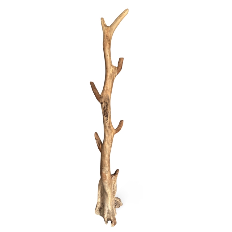 Natural Teak Coat Rack Pals