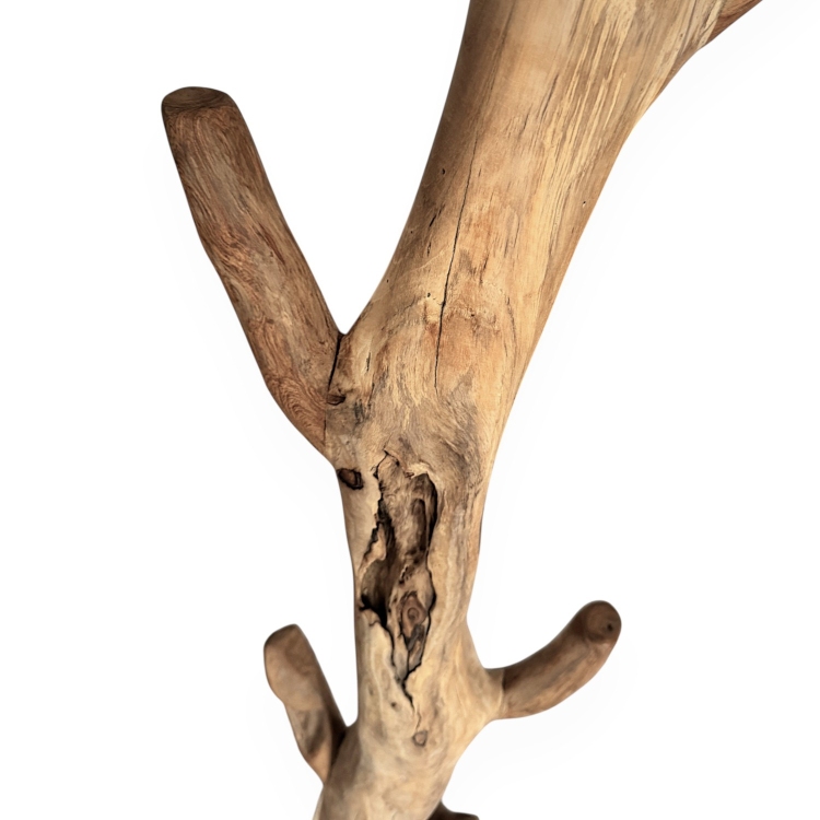 Handcrafted Teak Coat Rack Pals