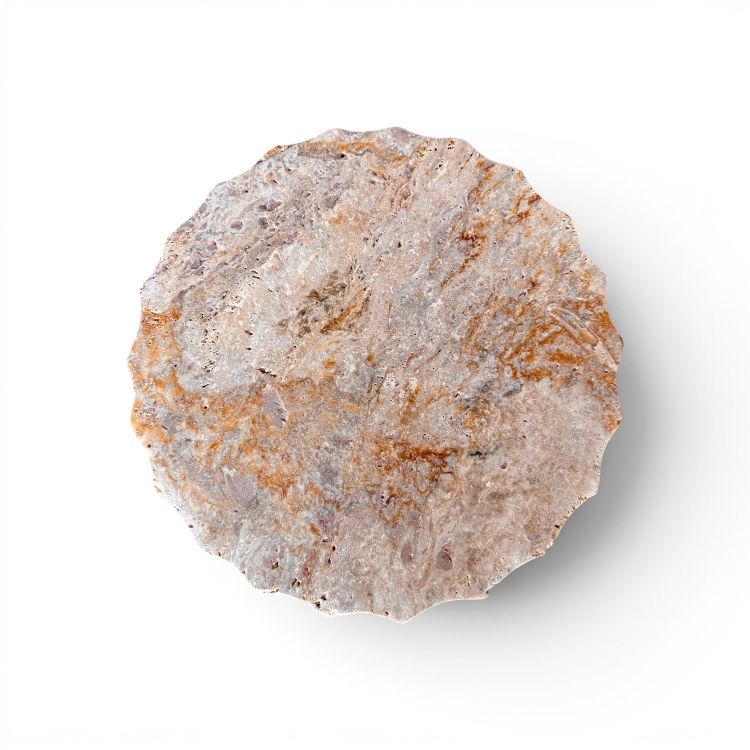 Decorative Onyx Stone Stool CORFU