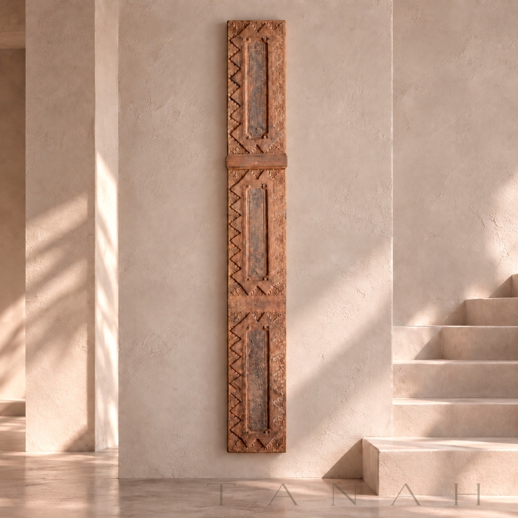 Vertical Carved Wood Panel APULIA