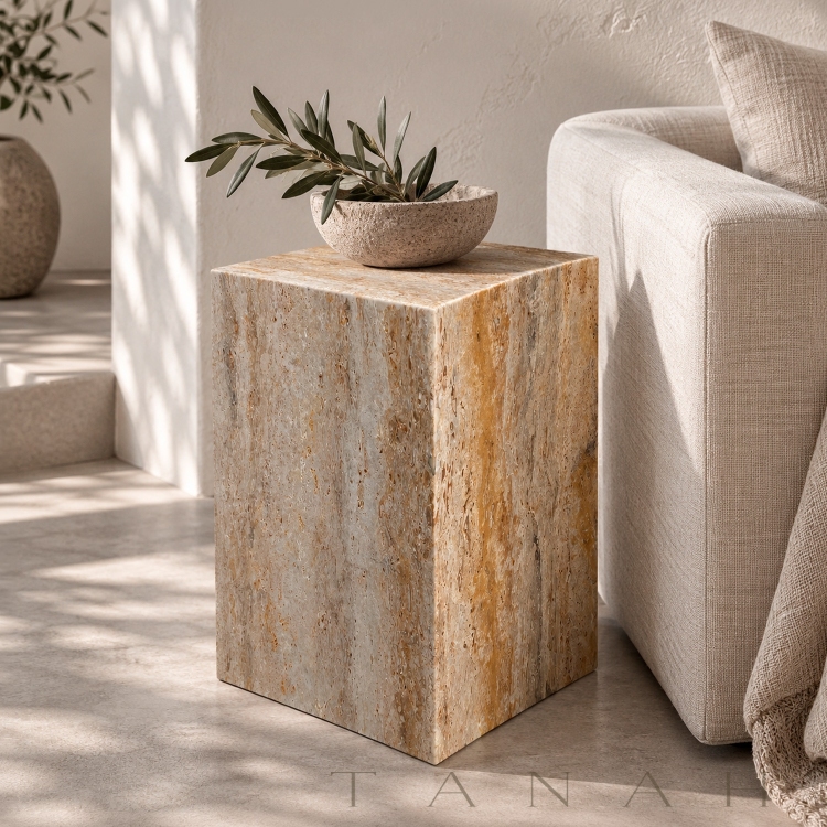 Taburete de Ónix Carrara SIRIO - Tanah