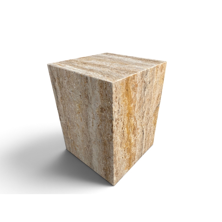 Rectangular Carrara Stool FORMENTERA