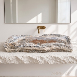 Lavabo Alargado de Onix Natural PRAGA