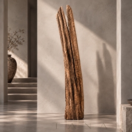 Escultura Vertical de Madera ZAMBIA