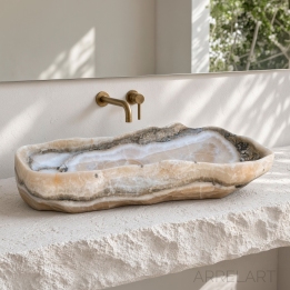 Polished Sink in Natural Stone LLAFRANC - Tanah