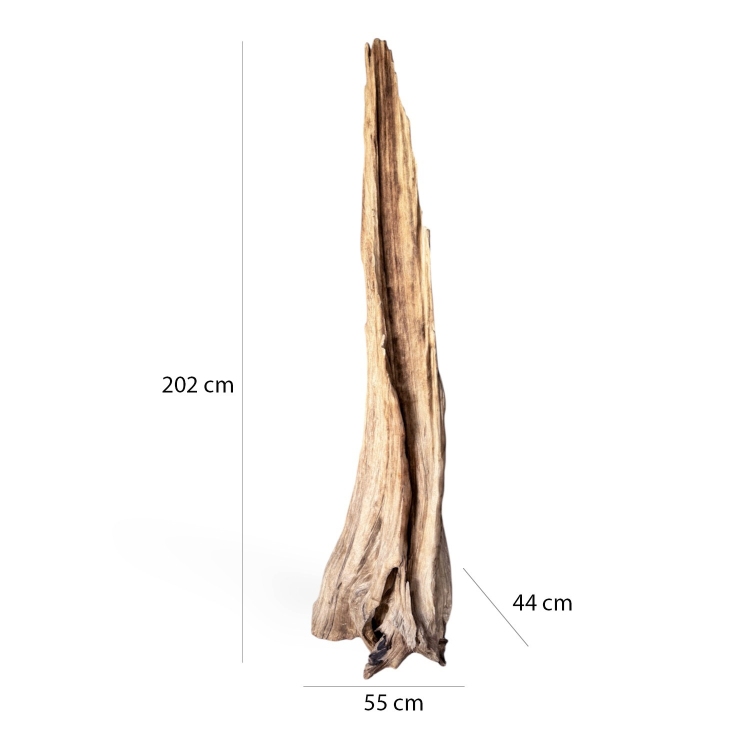 Escultura alta de madera de teca CALELLA