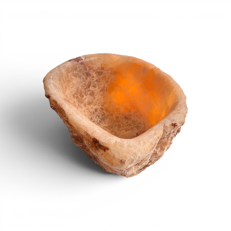 Planter Translucent Onyx Stone CADAQUES