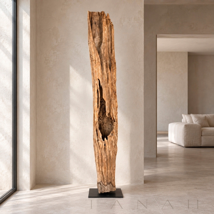 Escultura de Madera Natural LUZIO