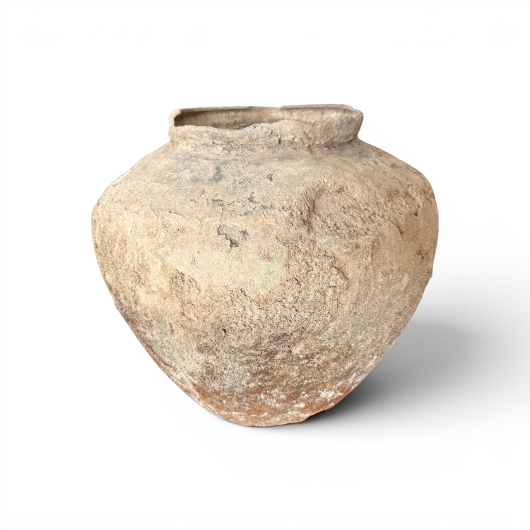 Aged Grey Terracotta Vase ANALFI