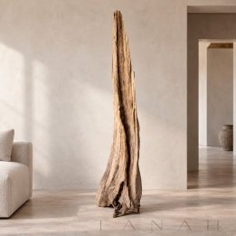 Tall Sculpture in Teak Wood CALELLA