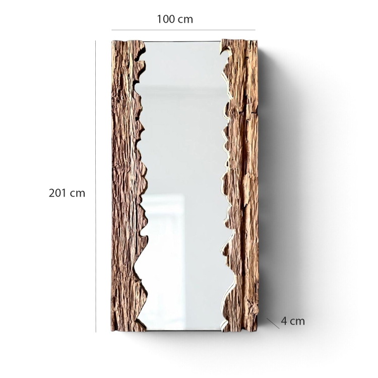Espejo Grande de Madera de Teca OCEANA