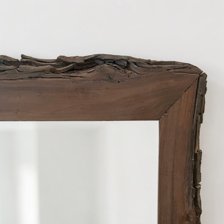 Horizontal Natural Wood Mirror LUISIANA