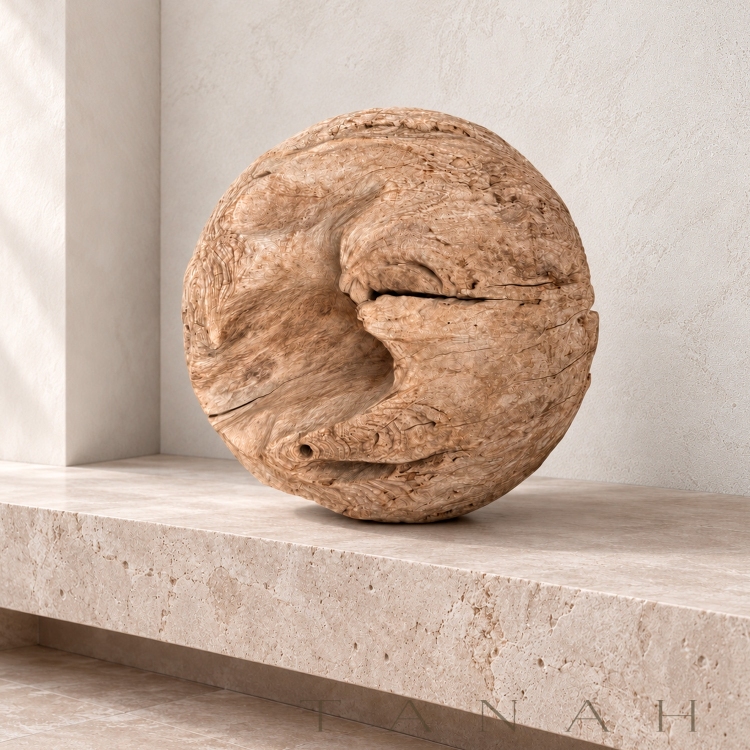 Bola Decorativa de Madera de Teca ATLAS