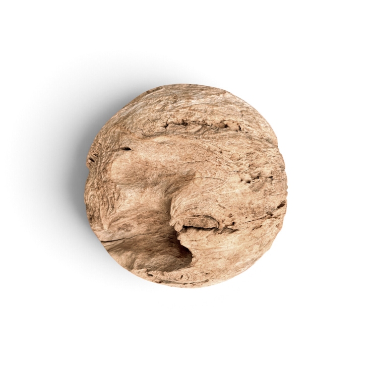 Bola de Teca con Textura Organica ATLAS