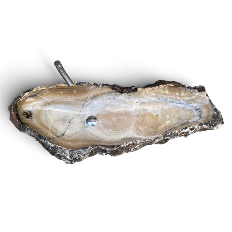 Lavabo de Onix con Borde Irregular VALENZA