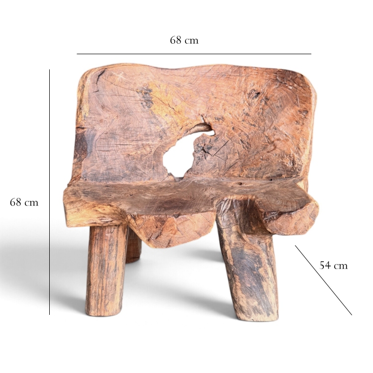 Organic Chair in Antique Wood MODICA