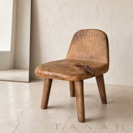 Antique Asymmetric Teak Chair MOUGINS