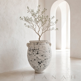 White GRC Vase HYDRA
