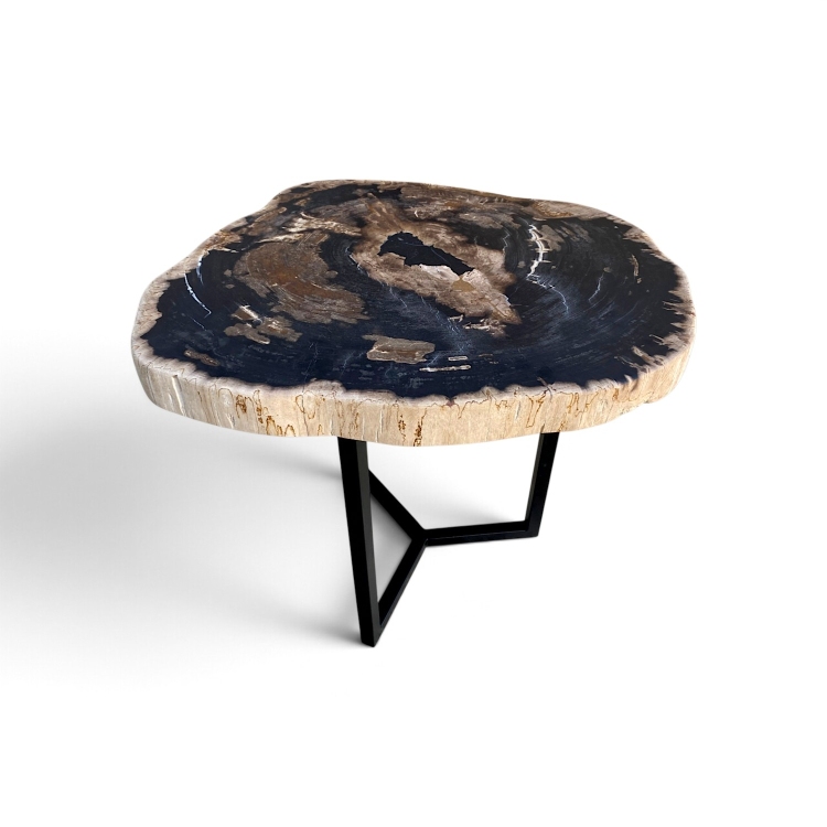 Mesa Lateral de Madera Petrificada BRAIES
