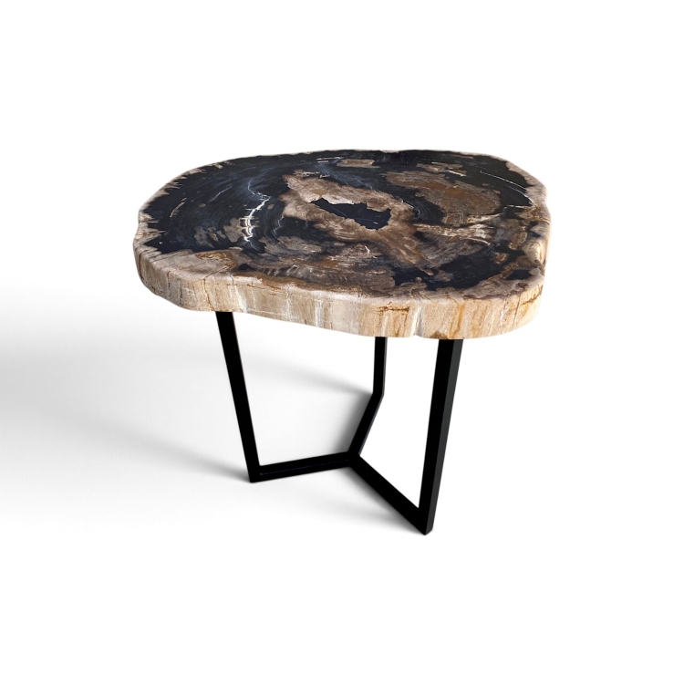 Mesita Auxiliar de Madera Petrificada BRAIES