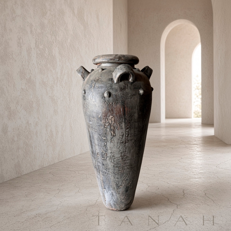 Elongated Ceramic Vase ERICE