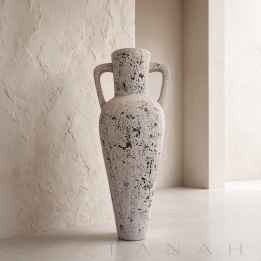 White Amphora Vase BRISA