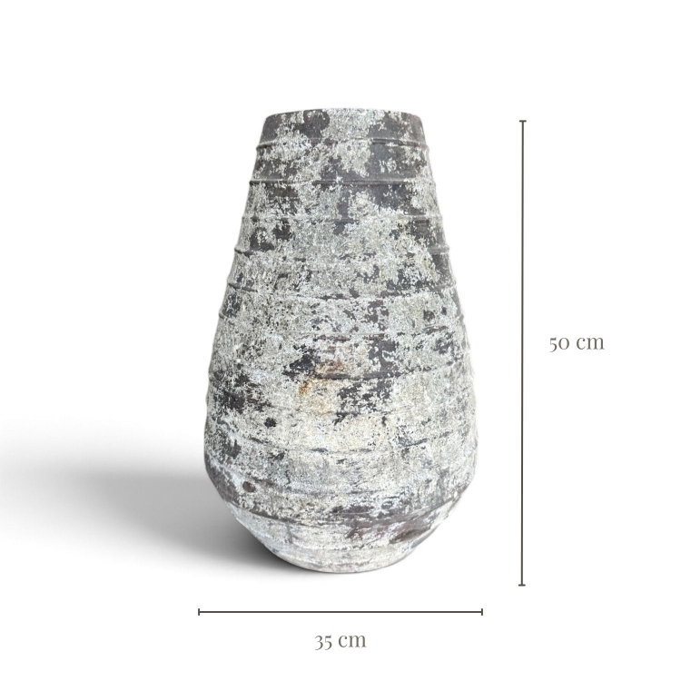 Vasija de Ceramica con Acabado Mineral RILA