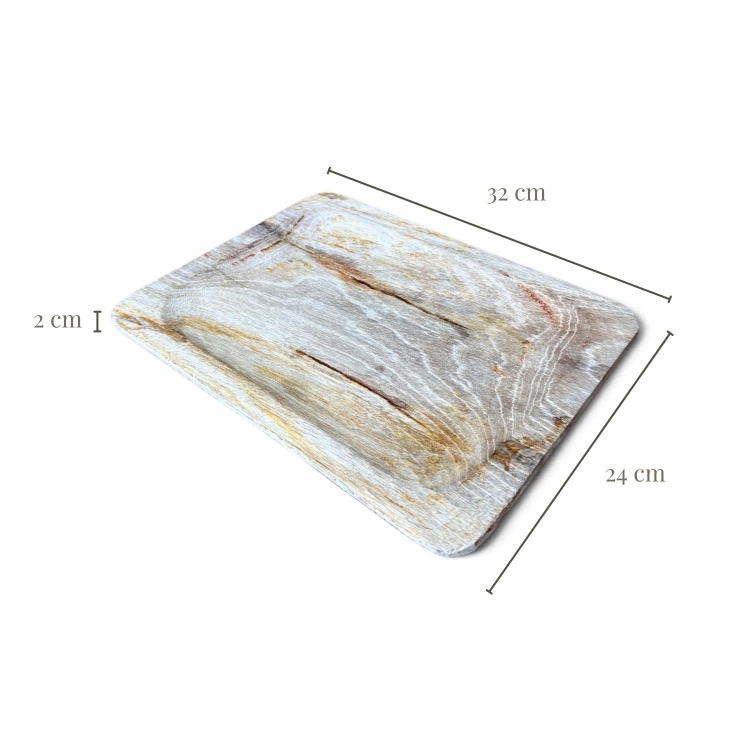 Bandeja de Madera Petrificada MAGGIORE