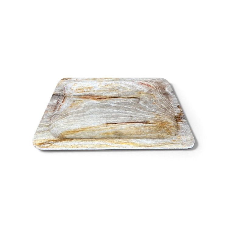 Bandeja Decorativa de Madera Petrificada MAGGIORE