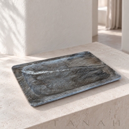 Decorative Petrified Wood Tray DOLOMITI