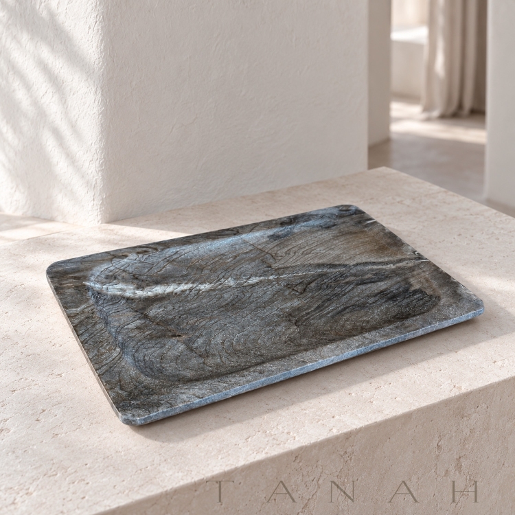 Decorative Petrified Wood Tray DOLOMITI