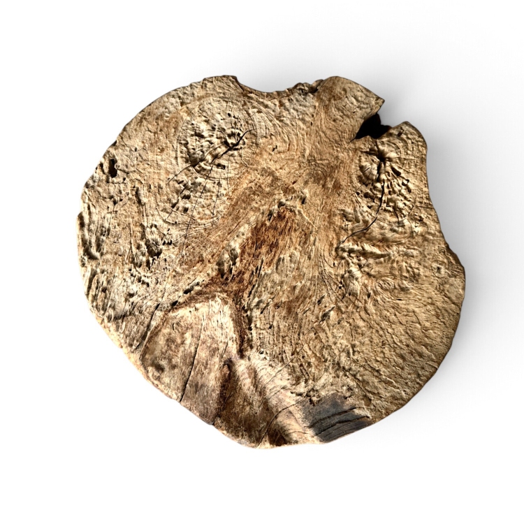 Teak Stool with Natural Grain DUOMO