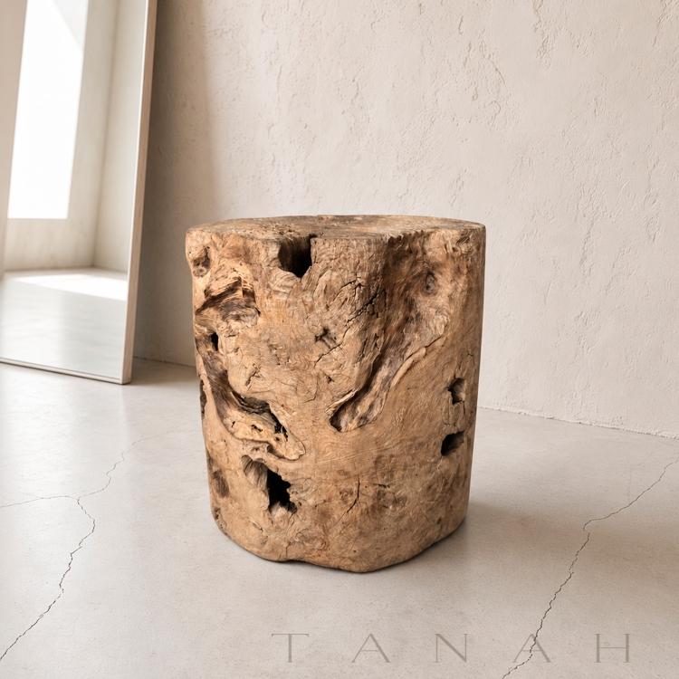 Taburete de Teca Primitiva DUOMO