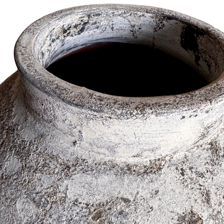 Handcrafted Vase White Terracotta IBIZA